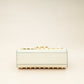 Gucci White Padlock Pearl Studs Small Shoulder