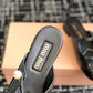 Plain black sandal