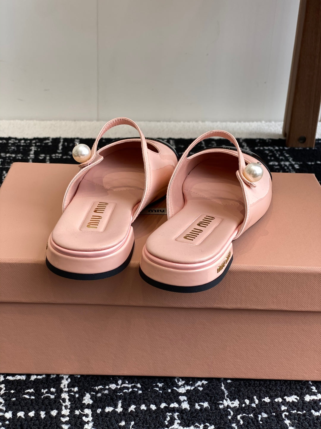 Pink and Black Sandal