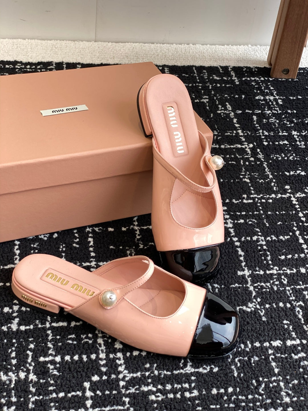 Pink and Black Sandal