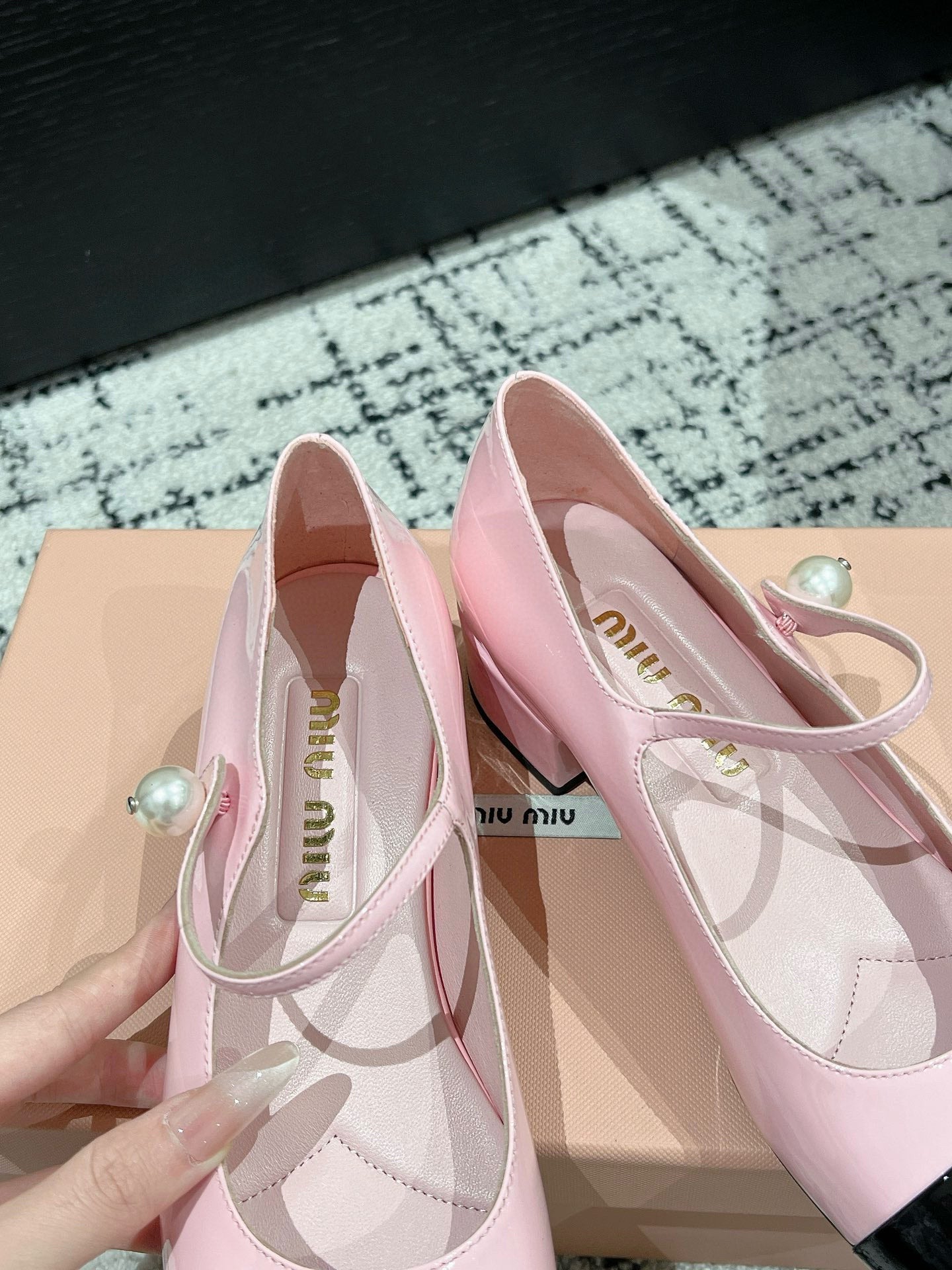 Pink and Black Heels