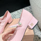 Pink and Black Heels