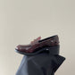 Burgundy Heel Loafers