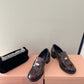 Burgundy Heel Loafers