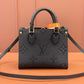 Square Tote with Bold Print