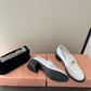 White Heel Loafers