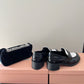 Black and White Heel Loafers