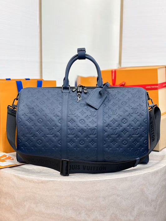 Elegant Embossed Travel Duffel Bag ?€? Spacious &amp; Stylish