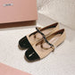 Beige and Black Ballerina