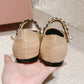 Beige and Black Ballerina
