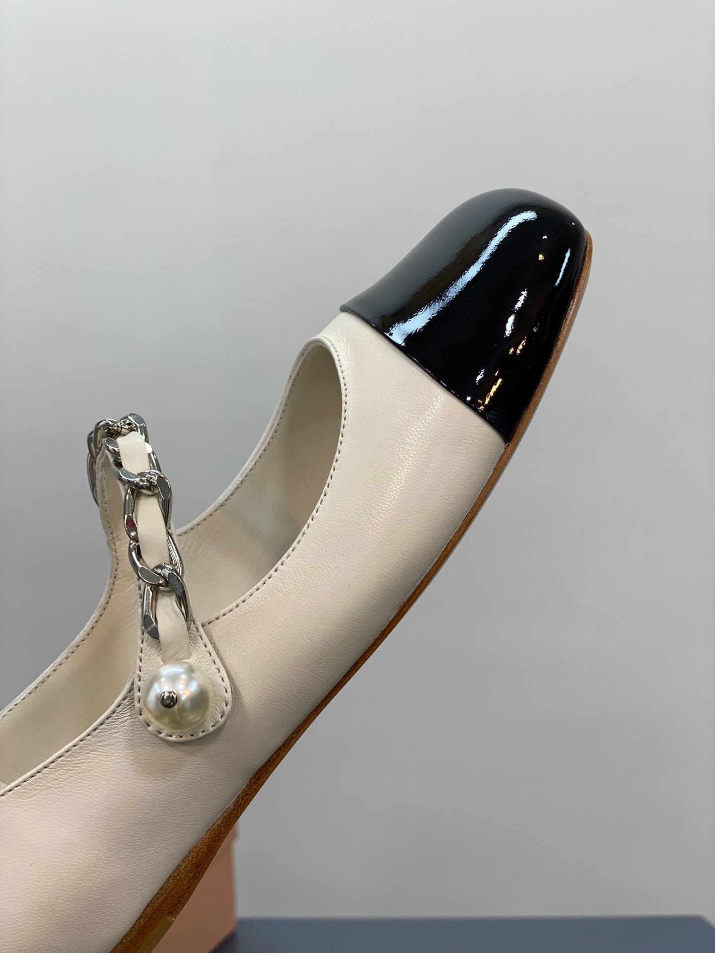 Beige and Black Ballerina