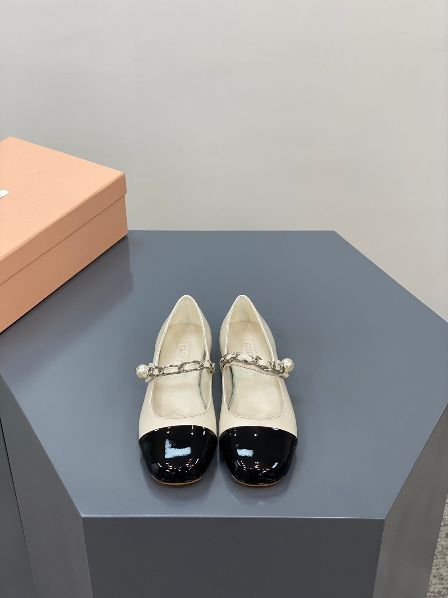 Beige and Black Ballerina