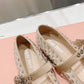 Beige Crystal Ballerina