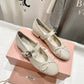 Creamy Mary Jane Heels