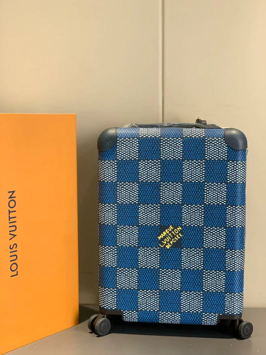 Blue Damier Travel Trolley
