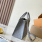 Structured Gray Tote with Subtle Motif