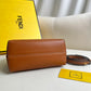 Brown Curved Handle Bag