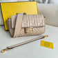 Beige Flap Shoulder Bag