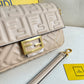 Beige Flap Shoulder Bag