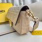 Beige Flap Shoulder Bag