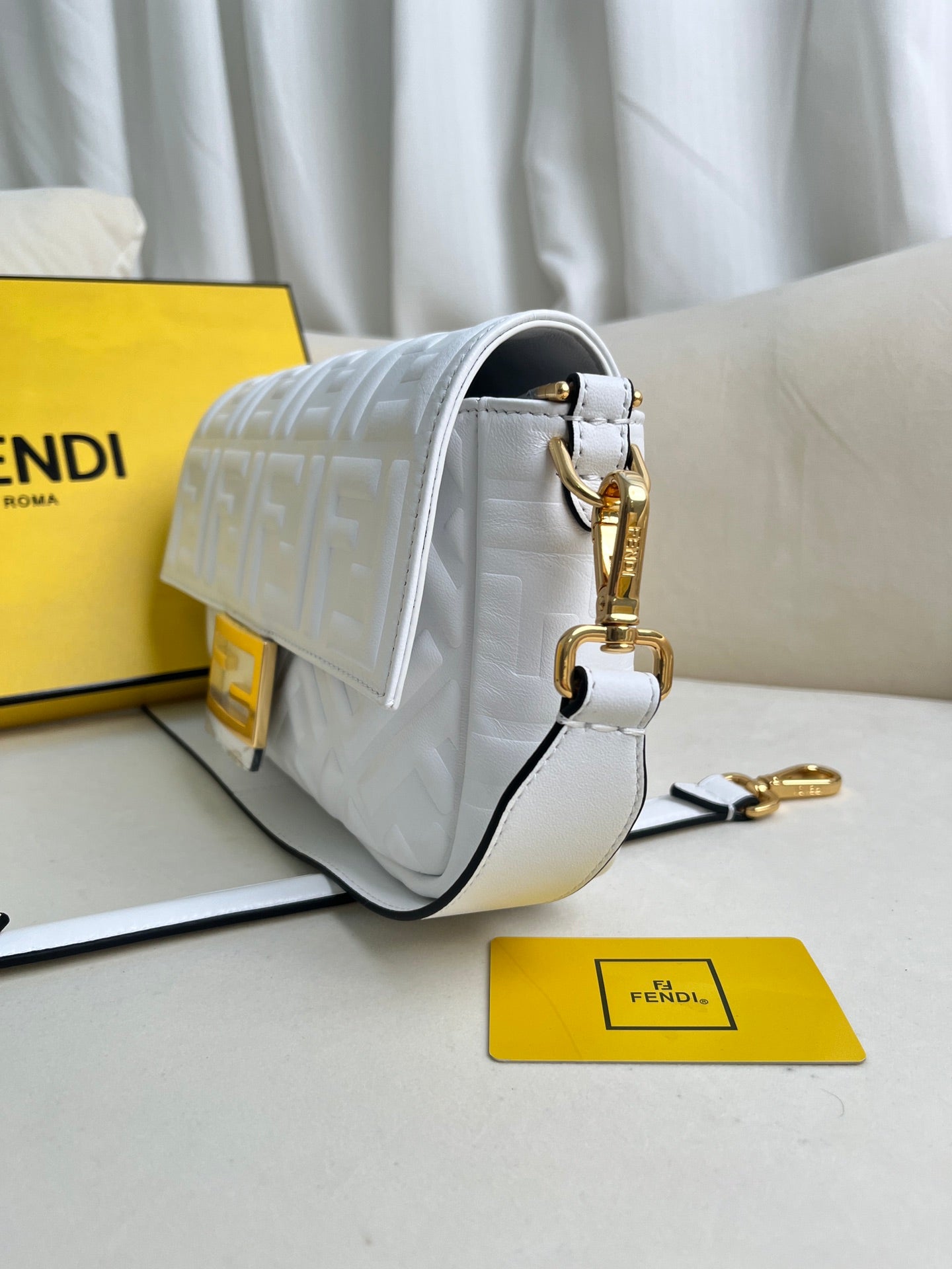 White Flap Shoulder Bag