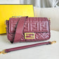 Burgundy Flap Shoulder Bag