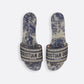 Denim Blue Dioriviera Dway Slide