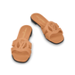 Natural - Cognac Brown LV Isola Flat Mule