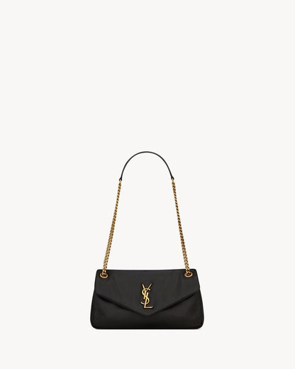 Saint Laurent Calypso Small In Plunged Lambskin