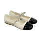 Beige and Black Ballerina