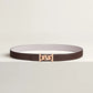 My H Belt Buckle & Hermès Sur Mer Reversible Leather Strap 24 MM