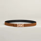 My H Belt Buckle & Hermès Sur Mer Reversible Leather Strap 24 MM