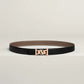 My H Belt Buckle & Hermès Sur Mer Reversible Leather Strap 24 MM