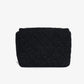 Chanel Black Square Tweed CC Flap Crossbody Bag