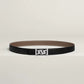 My H Belt Buckle & Hermès Sur Mer Reversible Leather Strap 24 MM