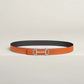 Gamma Belt Buckle & Reversible Leather Strap 24 MM