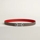 Gamma Belt Buckle & Reversible Leather Strap 24 MM