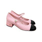 Pink and Black Heels