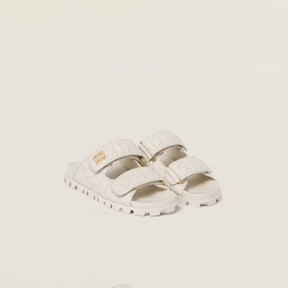 Matelassé Nappa Leather Slides