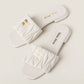 Matelassé Nappa Leather Slides