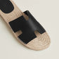 Noir - Vert Bouteille Antigua Espadrille