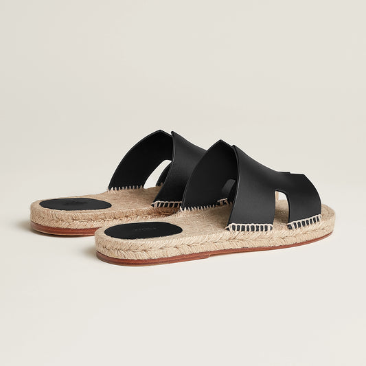 Noir - Vert Bouteille Antigua Espadrille