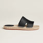 Noir - Vert Bouteille Antigua Espadrille