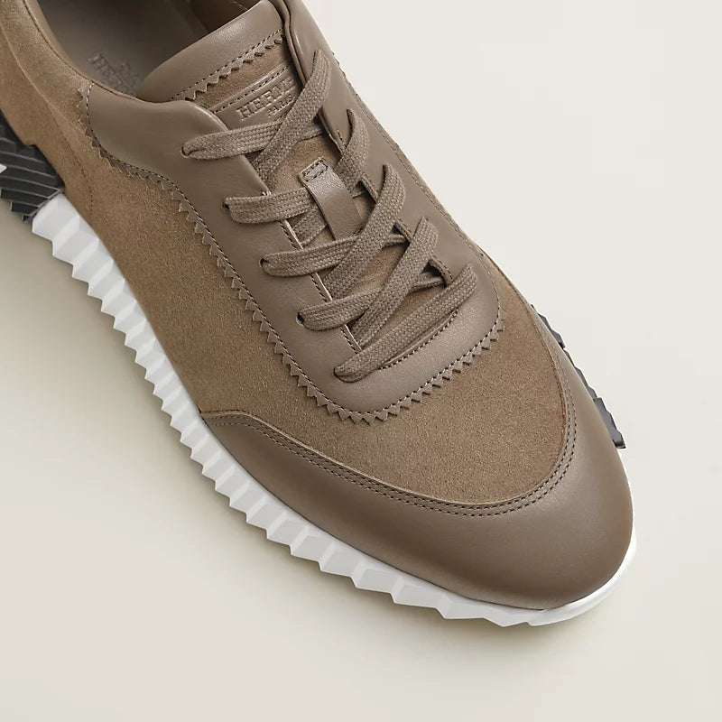 Étoupe - Blanc1  Bouncing Sneaker