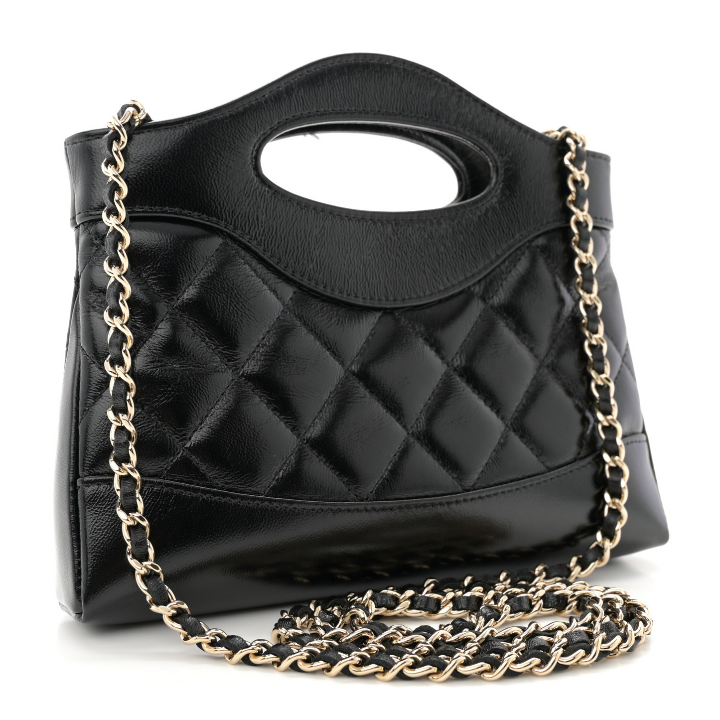 Chanel 24c Mini 31 Clutch With Chain Shiny Calfskin