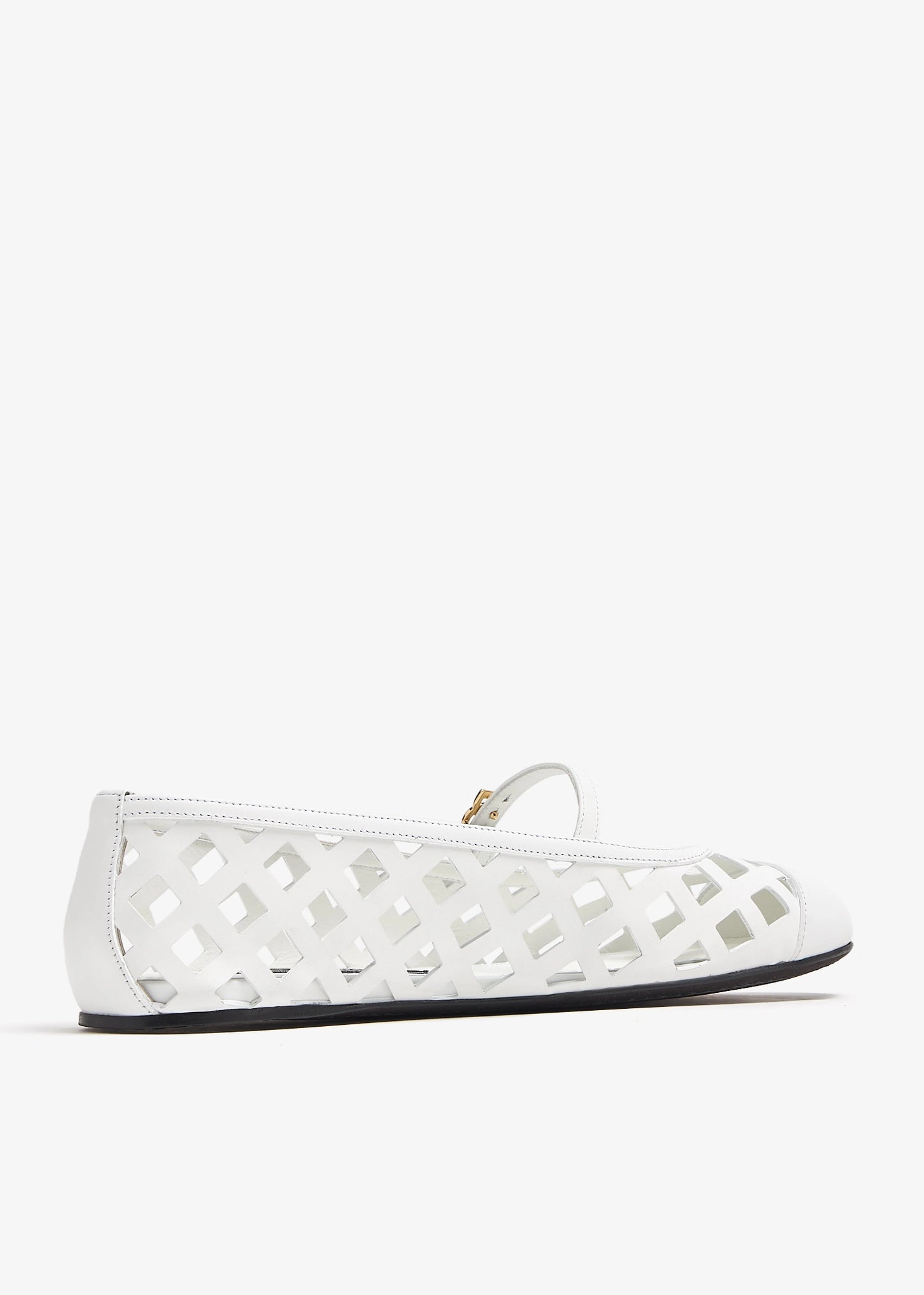 DOLCE & GABBANA Openwork calfskin ballet flats