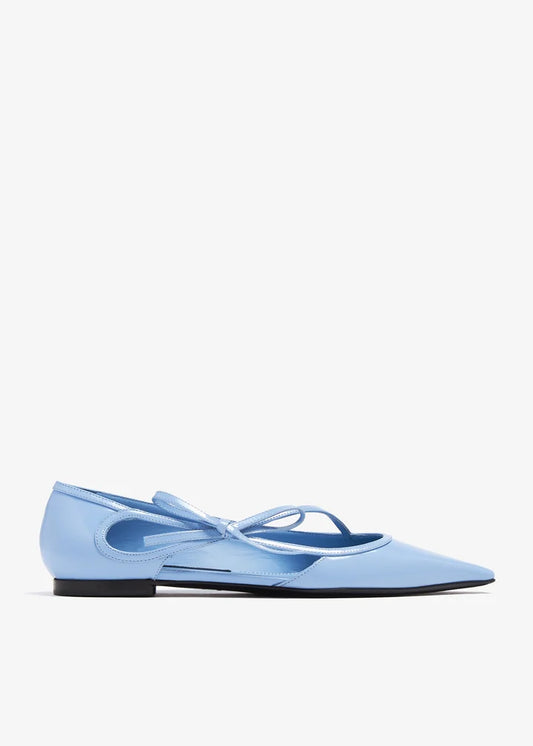 DOLCE & GABBANA Polished calfskin ballet flats