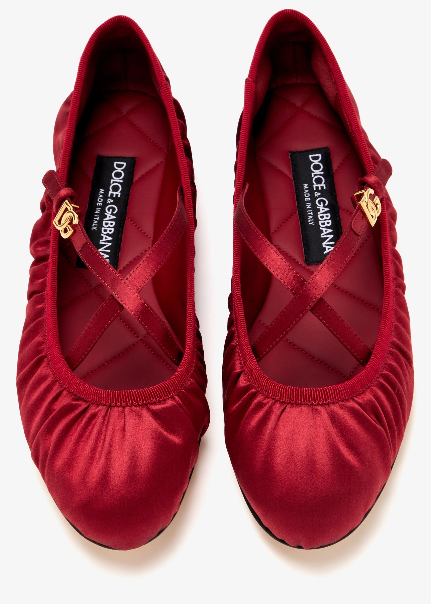 DOLCE & GABBANA Satin Ballet Flats