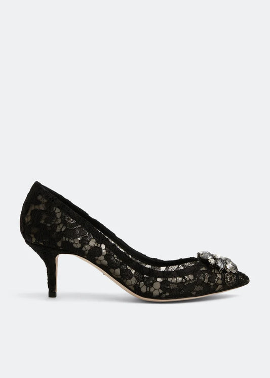 DOLCE & GABBANA Lace rainbow pumps