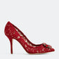 DOLCE & GABBANA Lace rainbow pumps